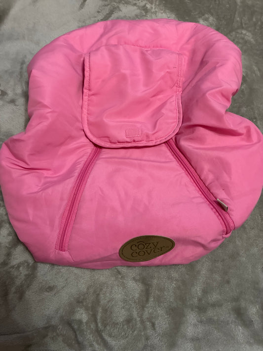 SCO46-cozy cover- car seat cover- girl- pink