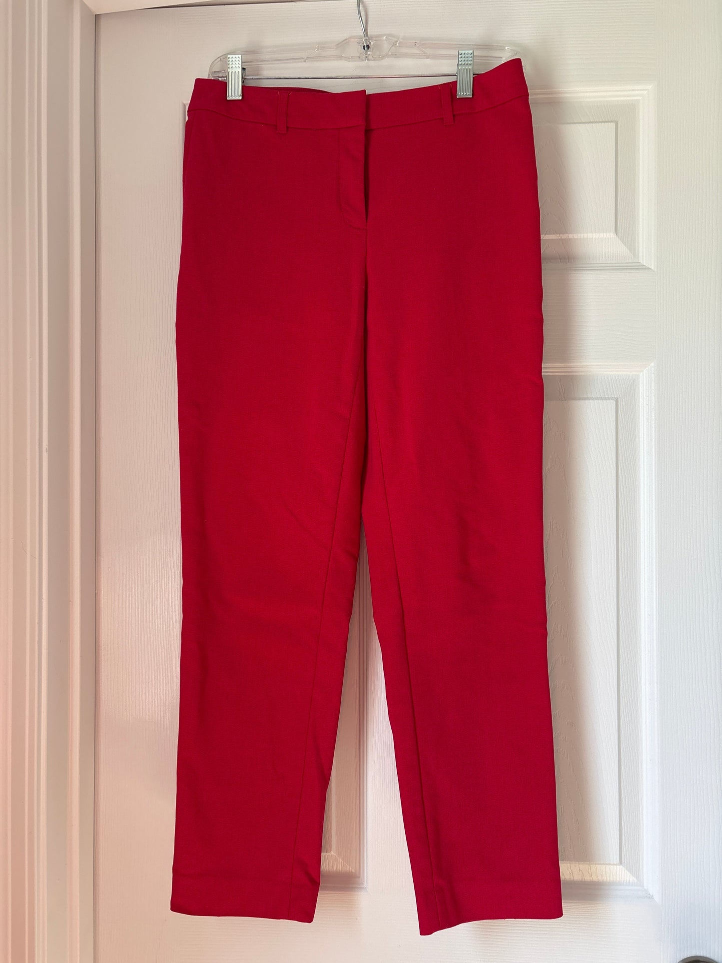 Reduced Seller #62 Women's White House Black Market red slim ankle pants sz 2 EUC