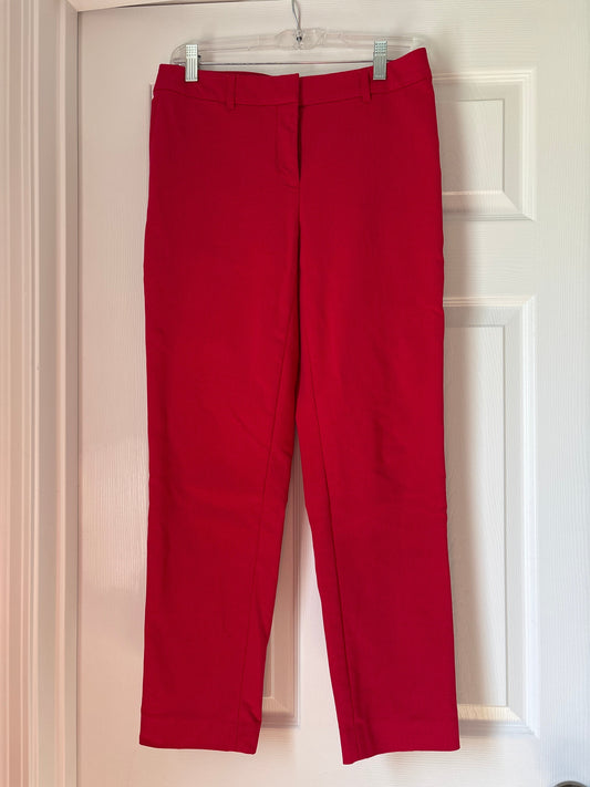 Reduced Seller #62 Women's White House Black Market red slim ankle pants sz 2 EUC
