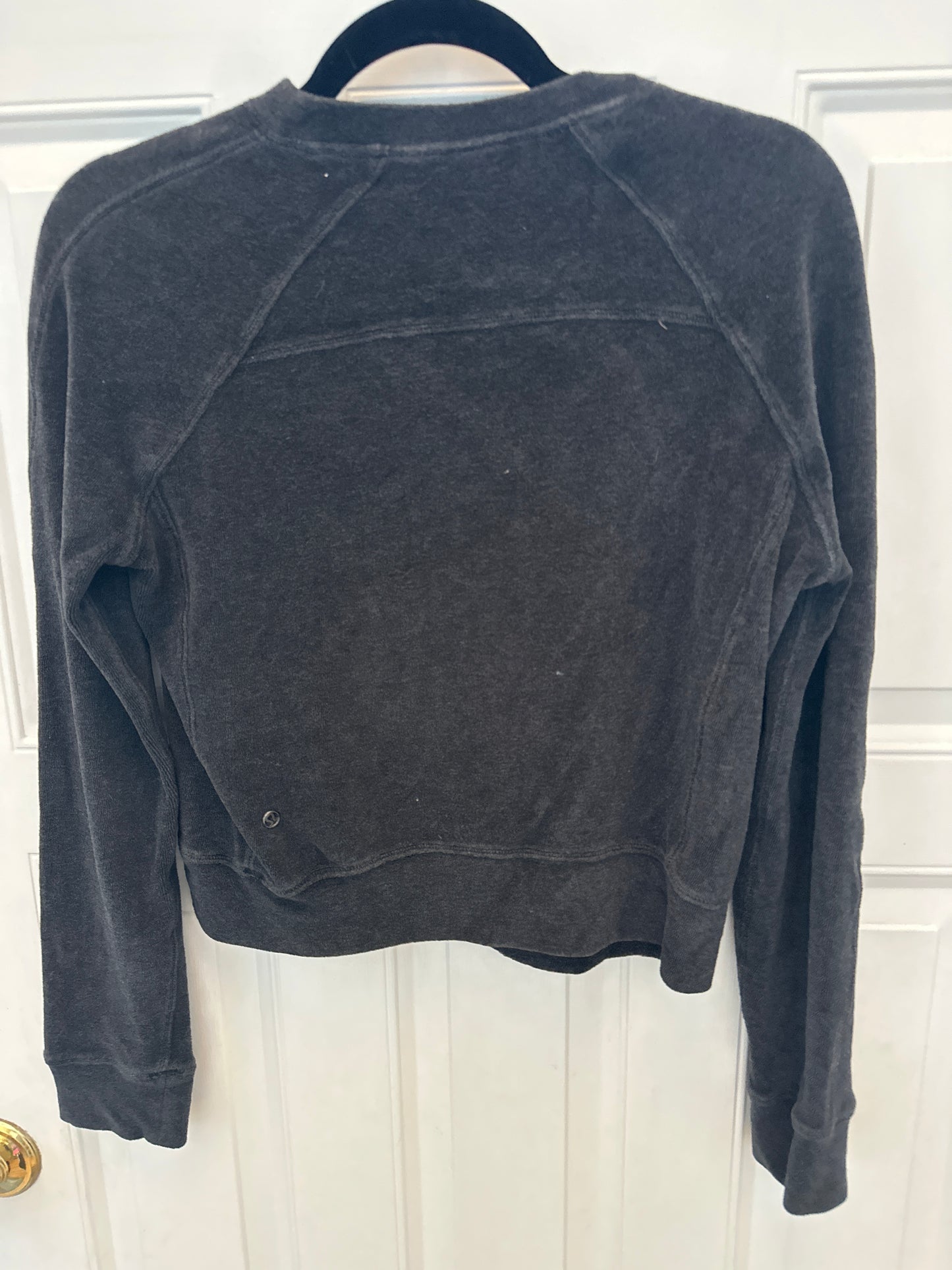 #81A Lululemon Sz 2 (no size dot) Velour Sweatshirt  Creneck