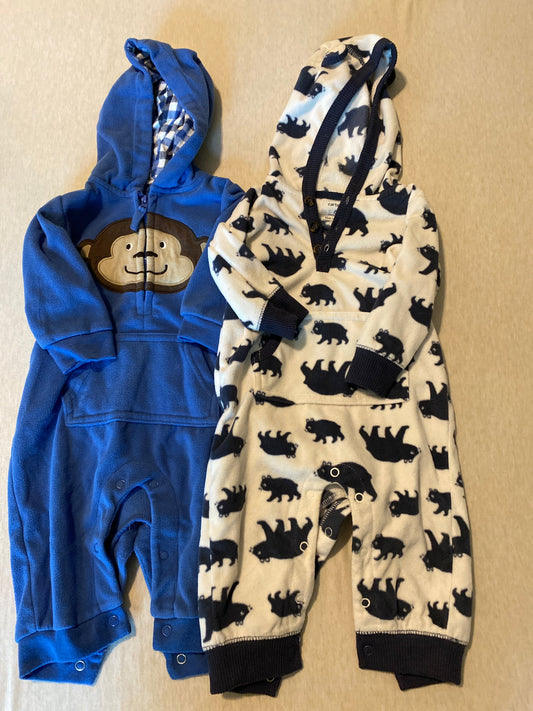 Seller #86 *REDUCED* Fleece long sleeve rompers