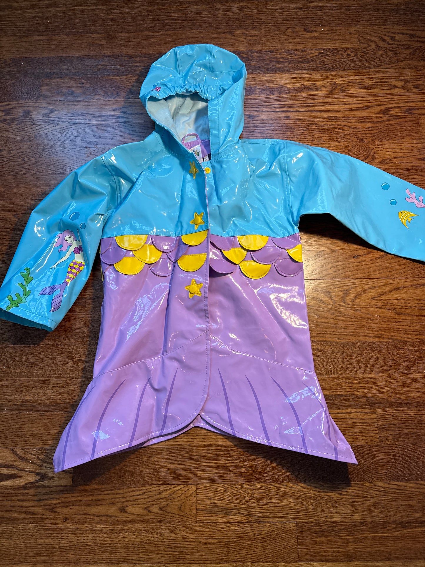 Size 4/5 Mermaid raincoat
