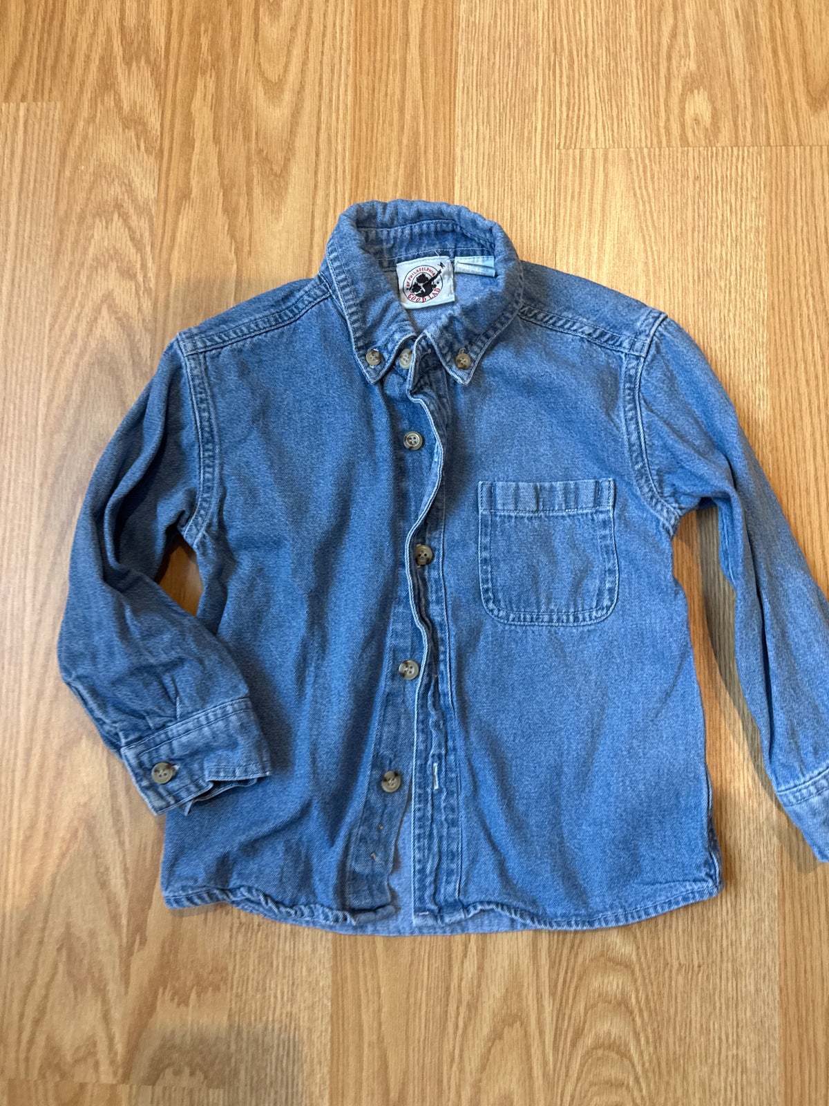 #87 good lad 3t denim button down GUC