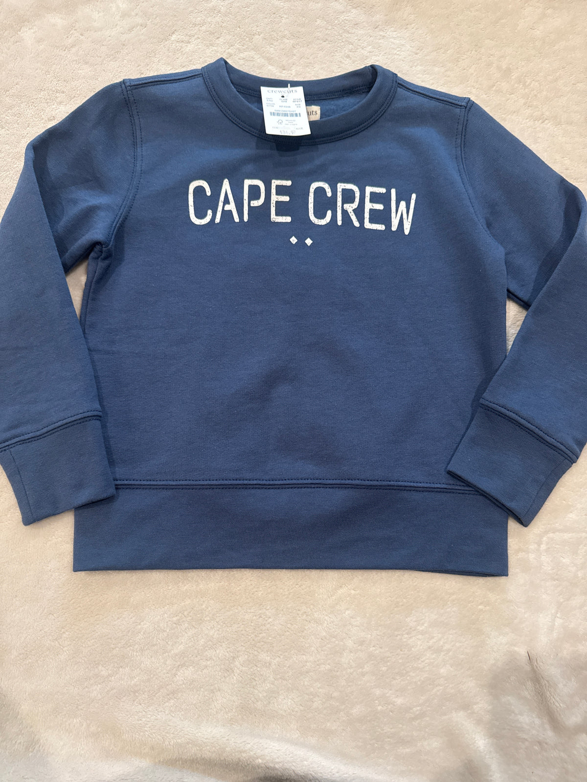 #81 Boys 4-5 Crew Cuts Cape Crew sweatshirt nwt