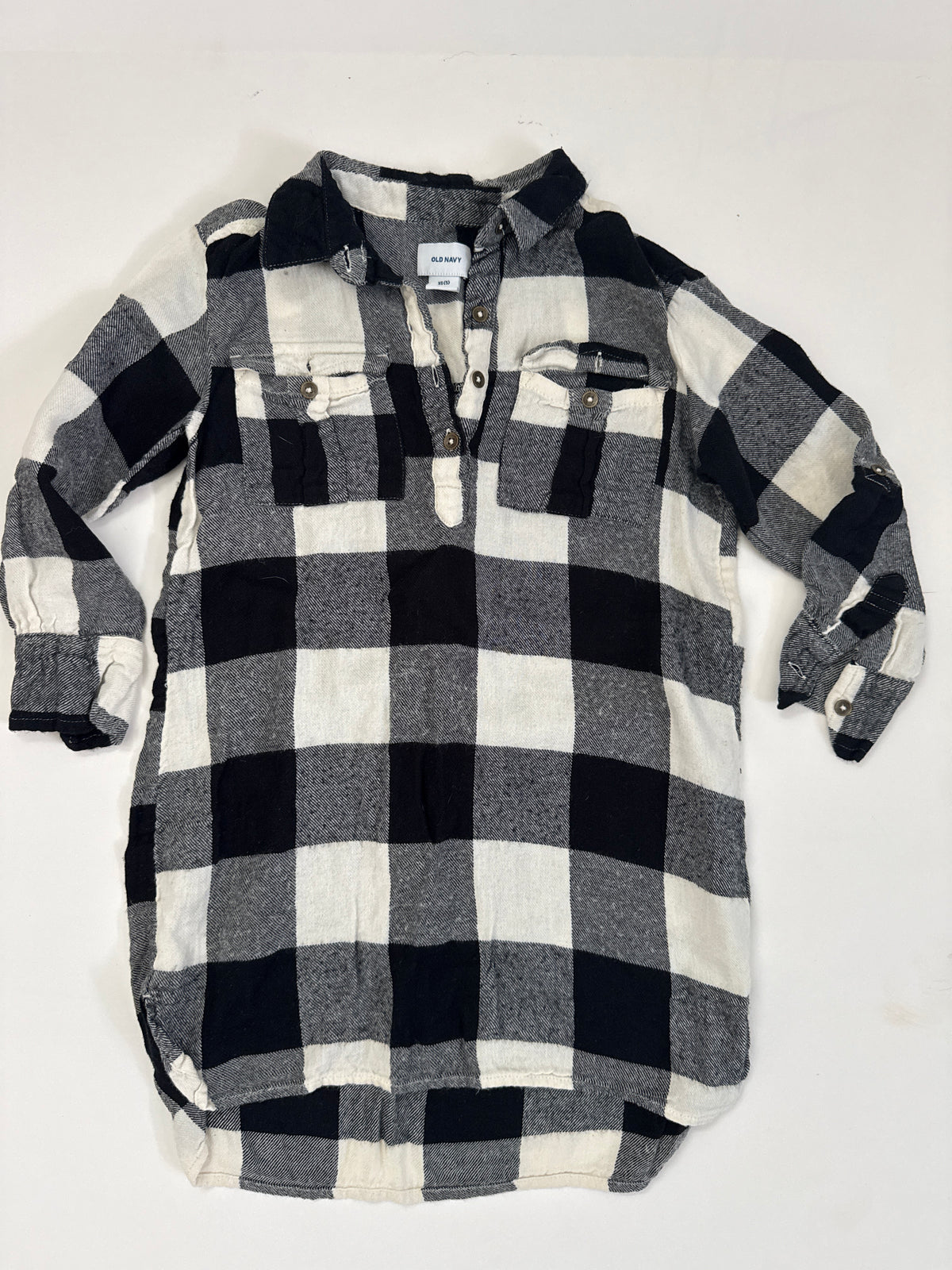 #64 Old Navy Flannel Tunic/dress Size XS/5