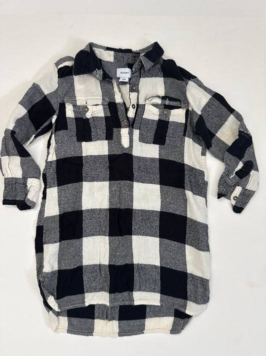 #64 Old Navy Flannel Tunic/dress Size XS/5