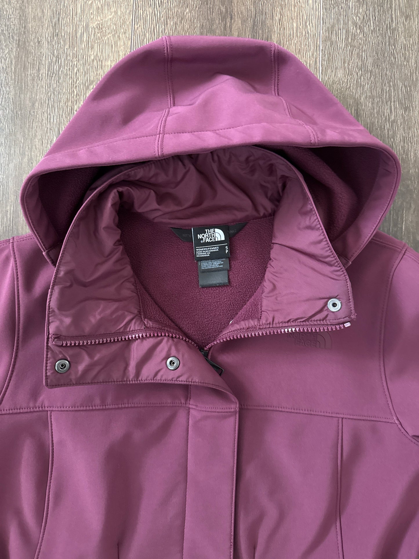 #173-The North Face women's lined rain coat size S