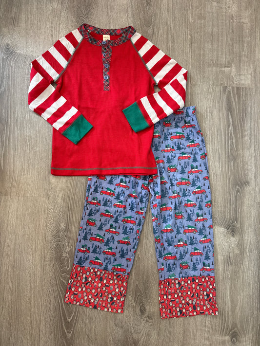 #149 Boys Matilda Jane size 6 Christmas truck pajamas