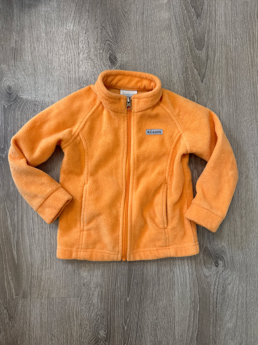 #149 Girls 4T columbia sunset orange fleece