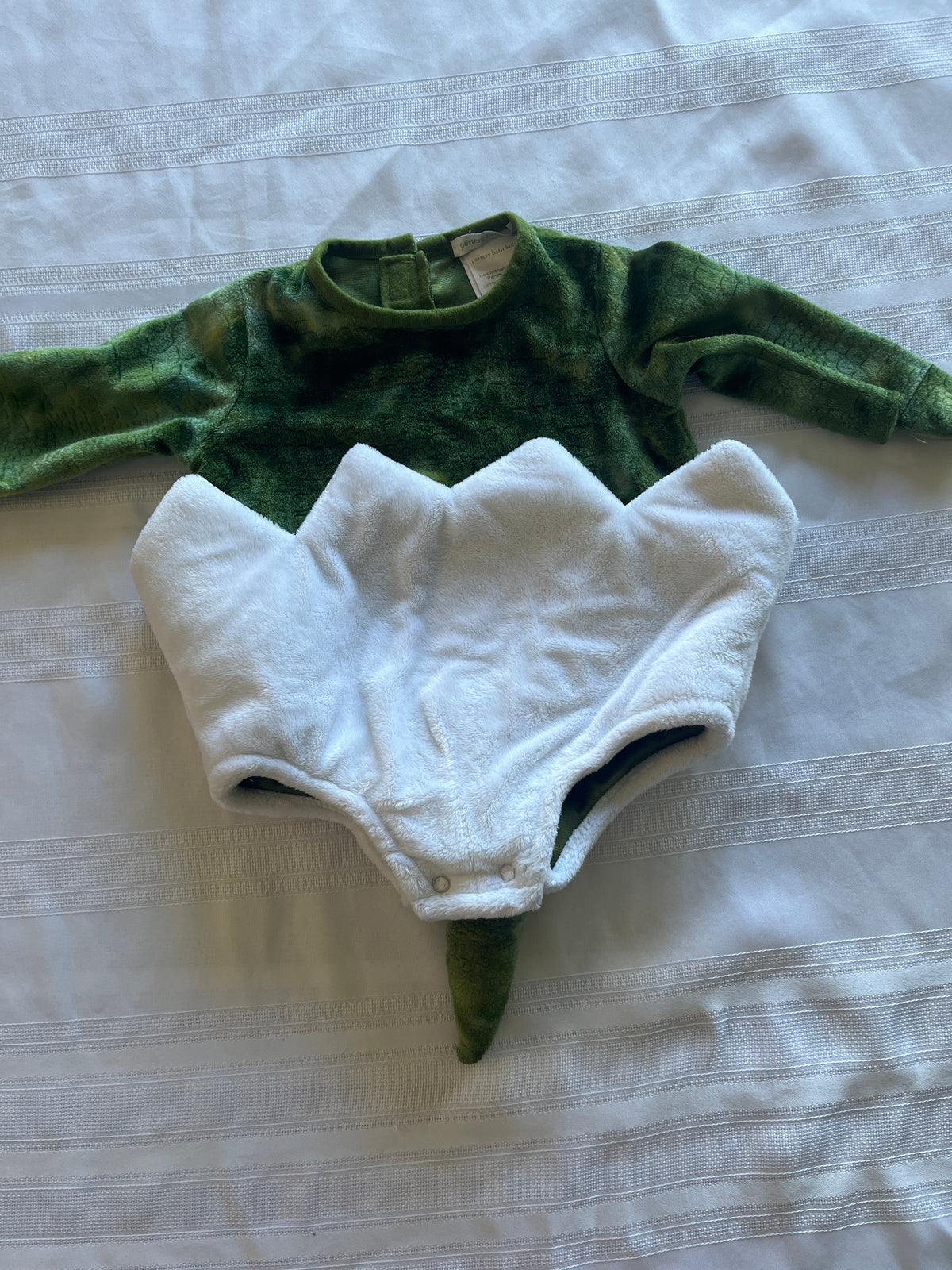 #43 Boys 0-6 months Pottery Barn dinosaur costume EUC (no hat)