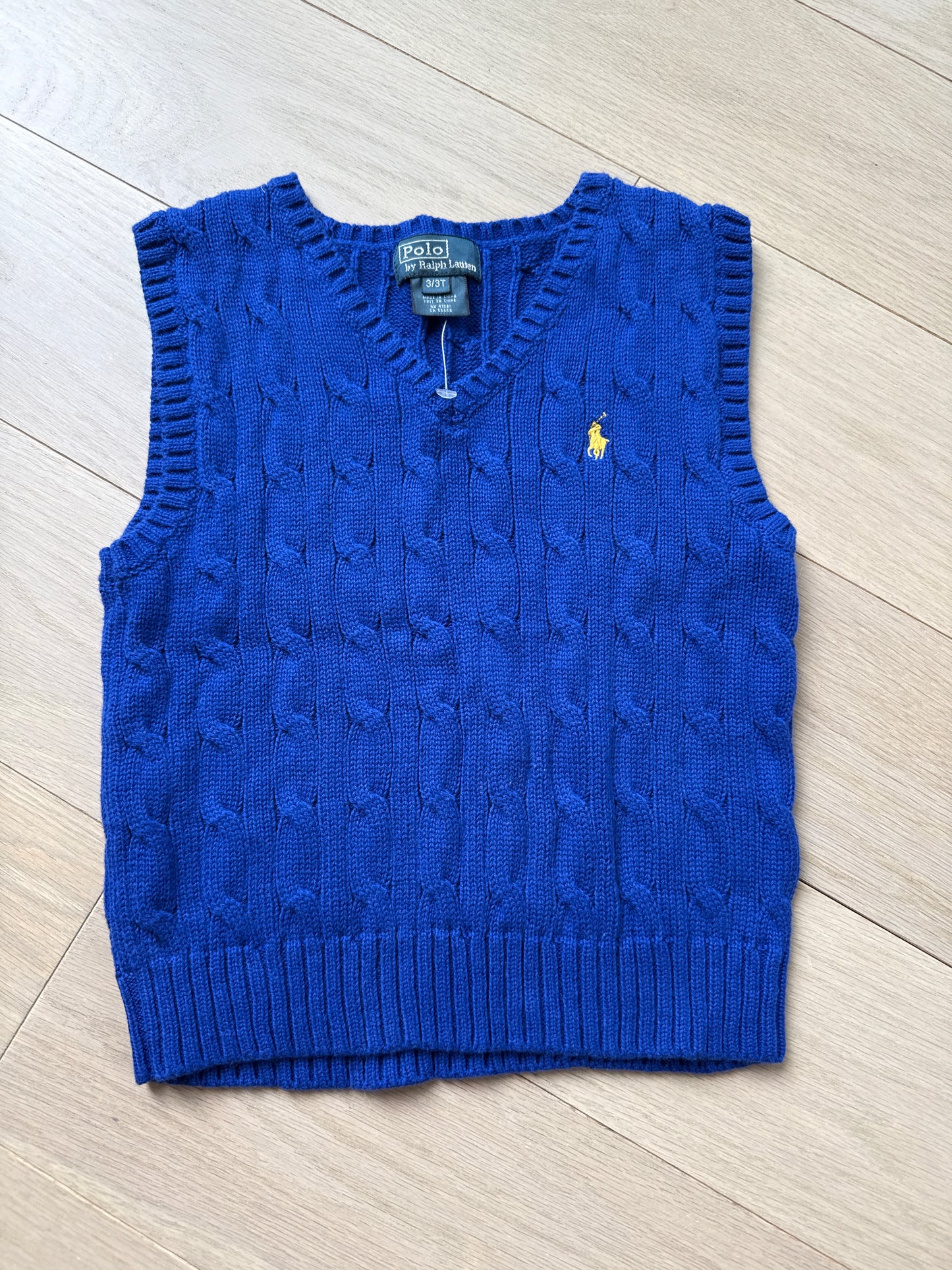 Seller #216 Boys Blue Polo Ralph Lauren sweater vest, sz 3T NWOT