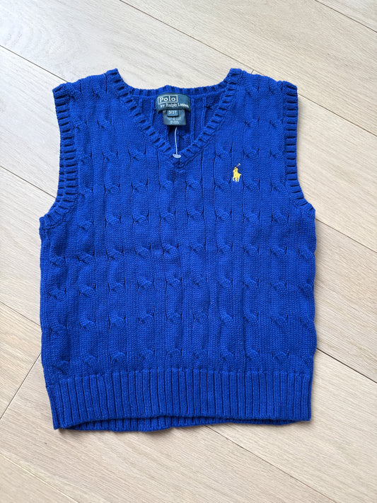 Seller #216 Boys Blue Polo Ralph Lauren sweater vest, sz 3T NWOT