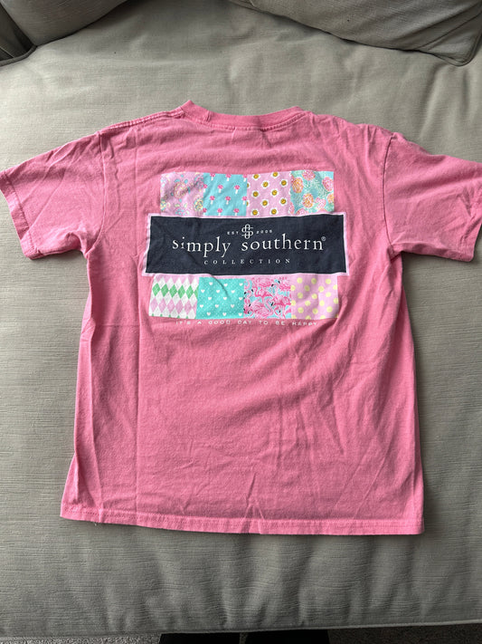 #133 Simply Southern Sz Youth Medium Girls