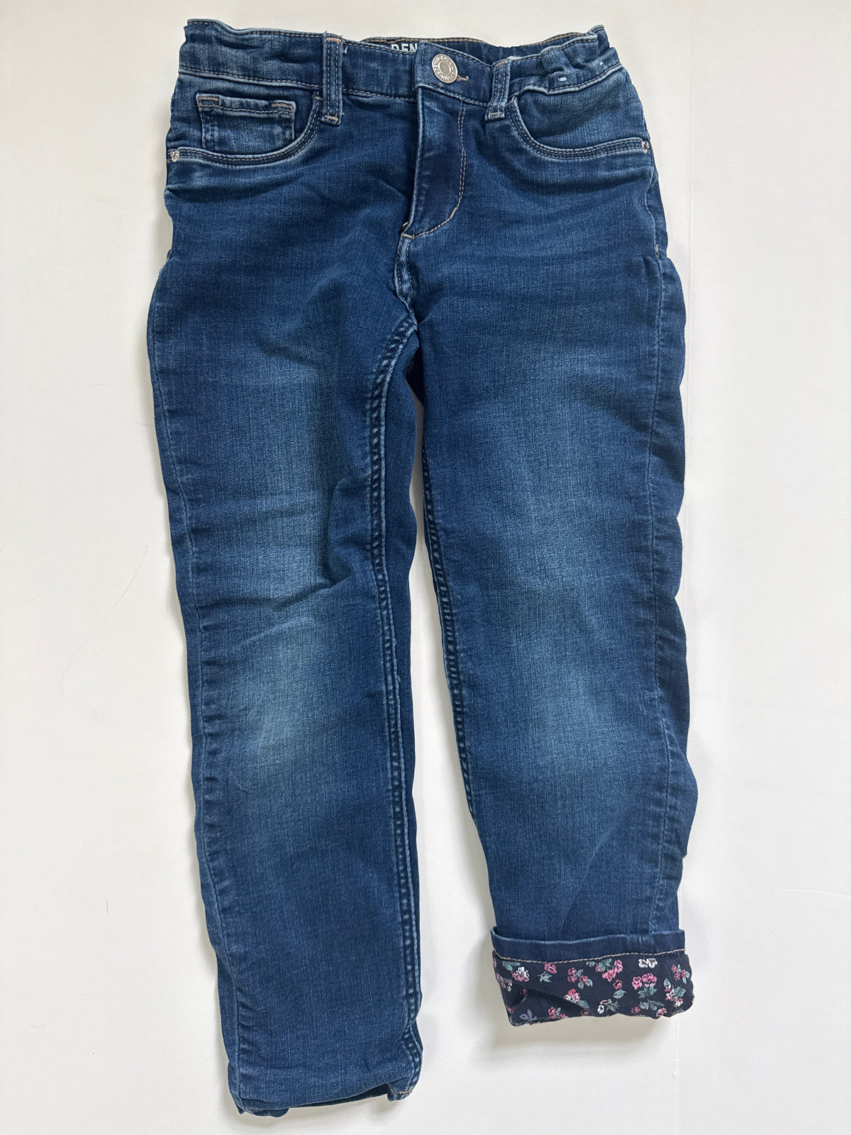 #64 Girls Lined Jeans (adjustable) Size 6-7