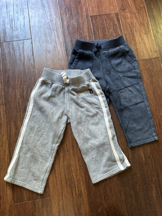 73b 2 pair of sweatpants 18M