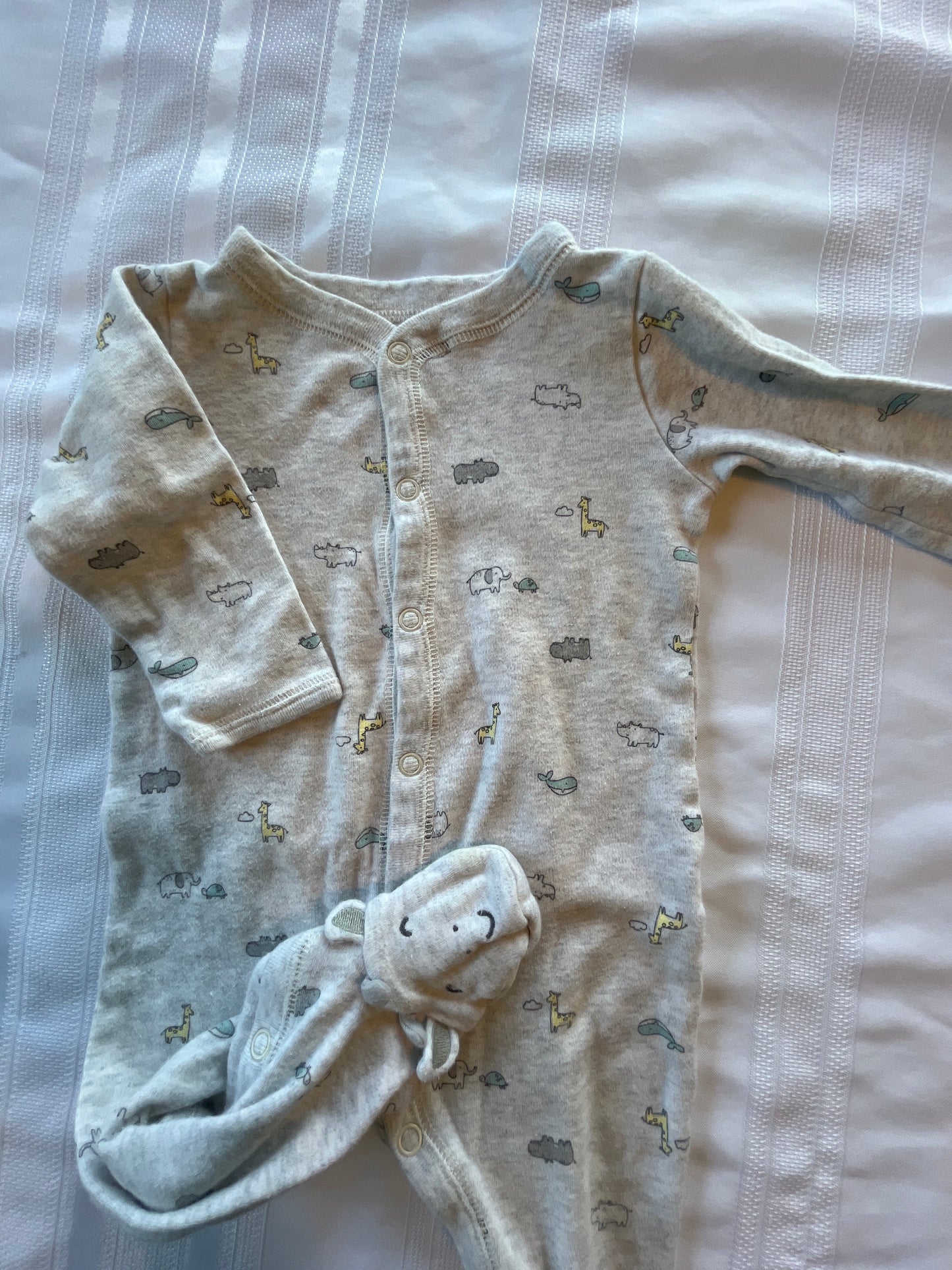 #57  Boys 9 mo footed romper EUC
