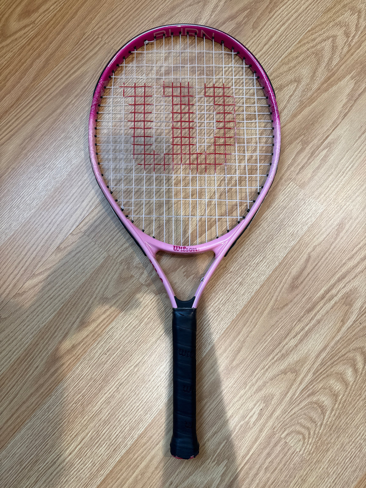 #87 Wilson pink tennis racquet 23” burn