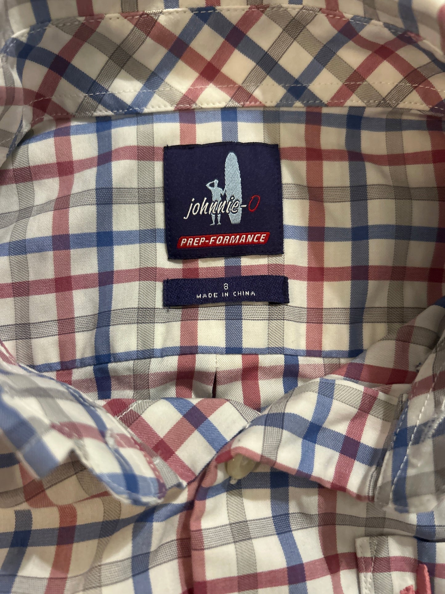 Seller #60, Johnnie-O Button Up, Size 8