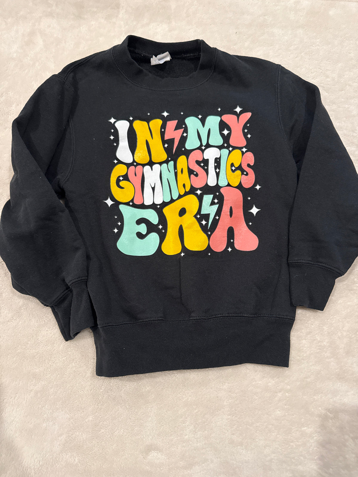 #81 Girls 6 Small gymnastics sweatshirt