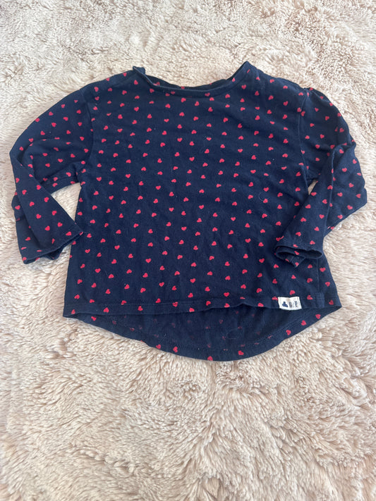 Seller 108 Girls 2T Gap Heart shirt guc