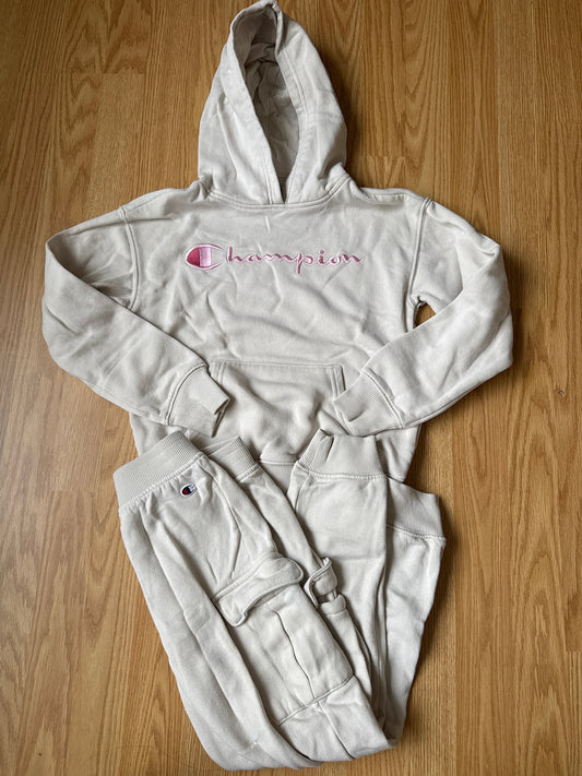 178 champion 7/8 girls hoodie set GUC