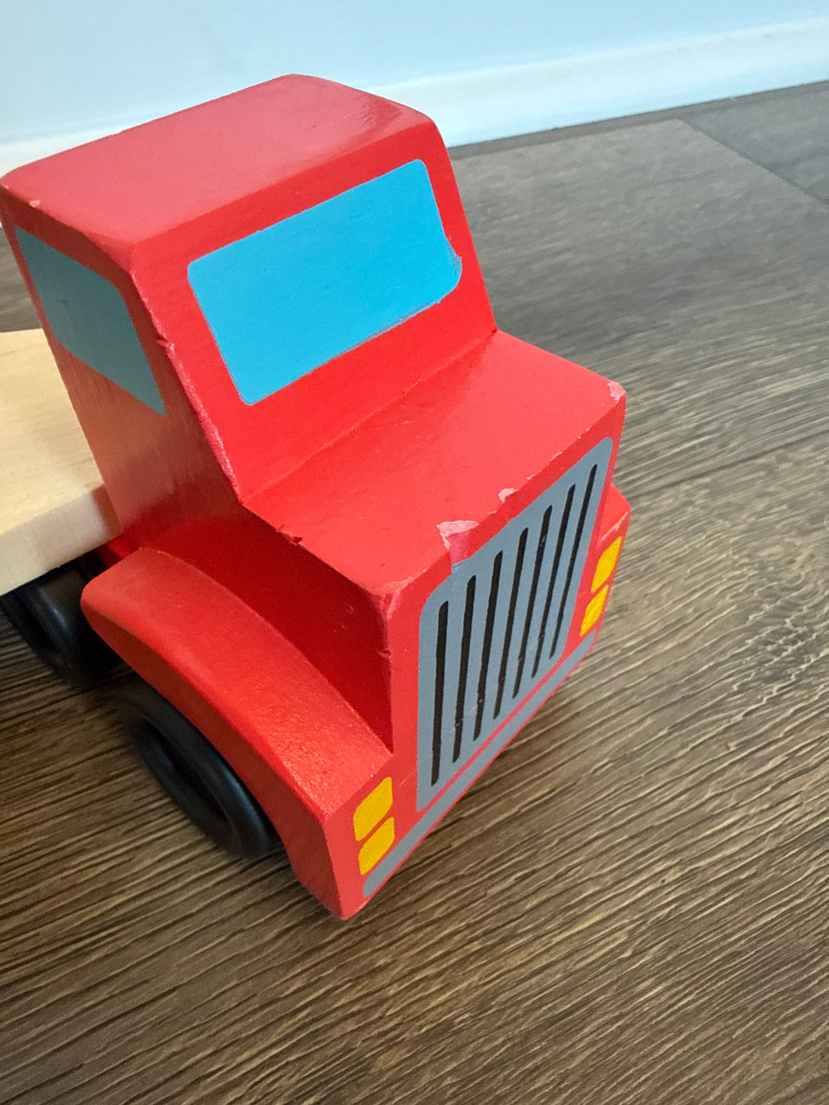 #173 Melissa & Doug wooden horse carrier