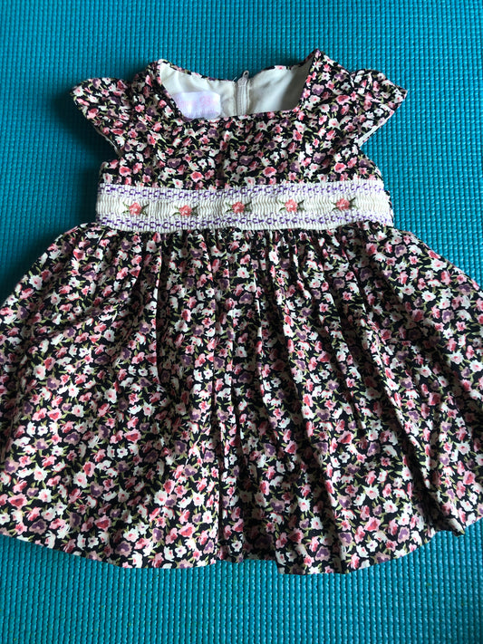 3-6m Bonnie Baby flowery dress
