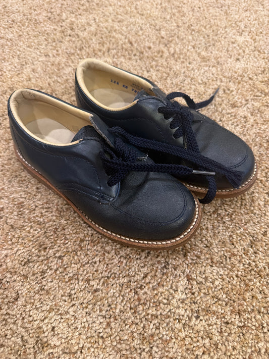 #47 boys black leather dress shoes, size 12.5