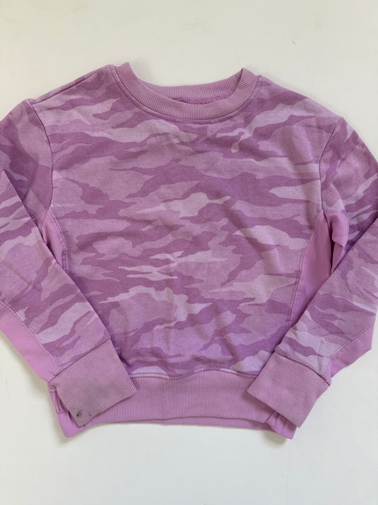 #64 Purple Camo Crew (small mark on cuff) Size XS 4/5