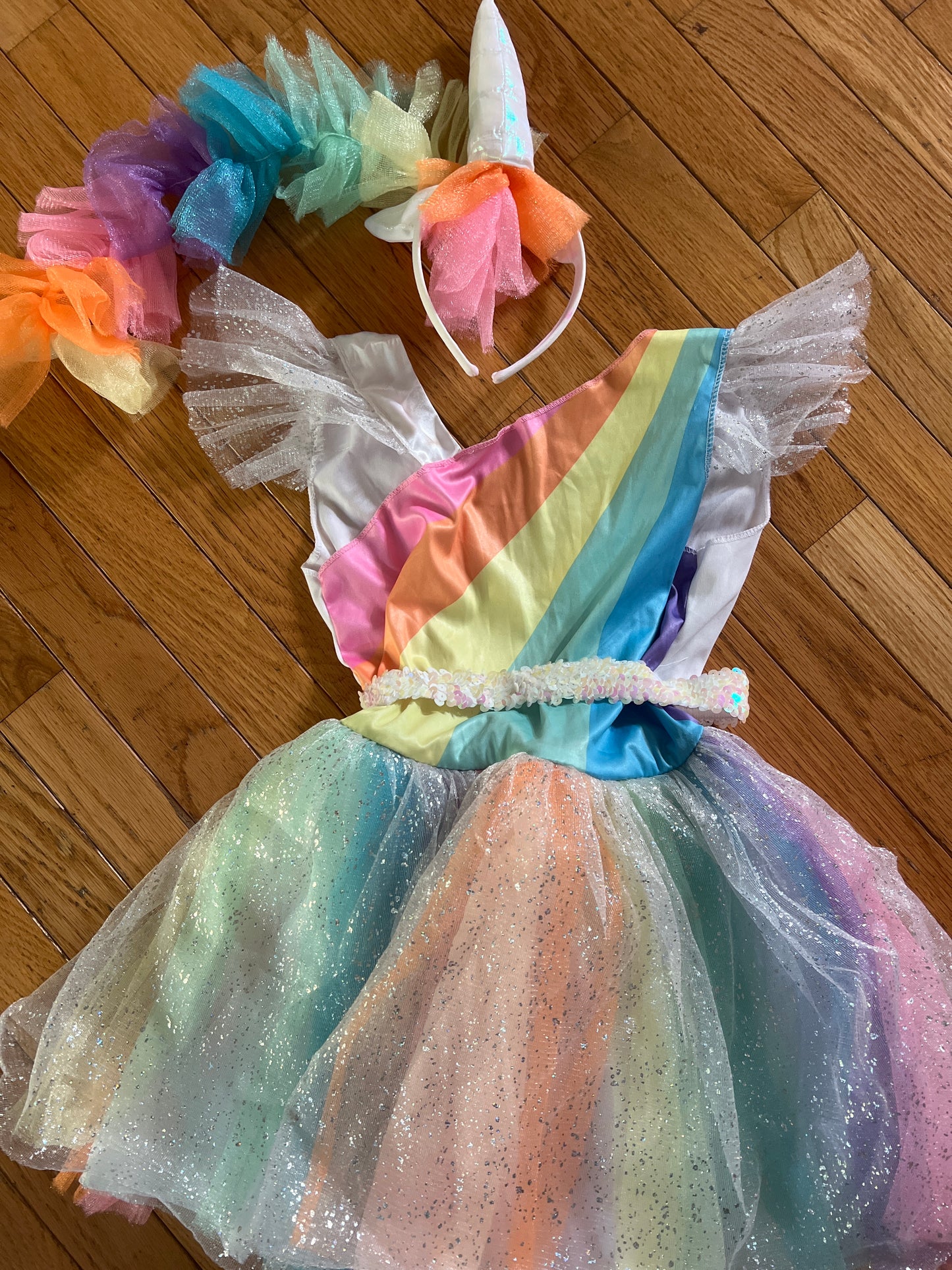 89A rainbow unicorn costume