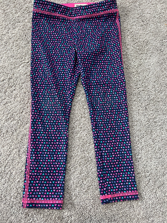 #99 Oshkosh Heart Leggings Size 5T