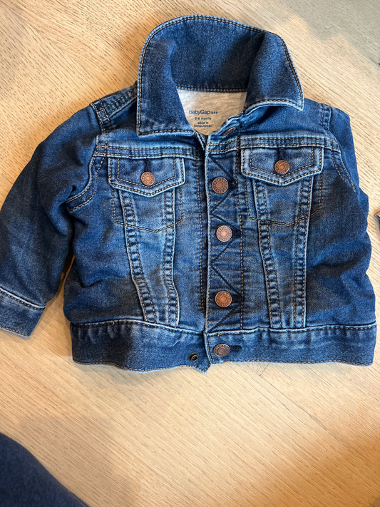 Baby Gap 0-6 month lined jean jacket