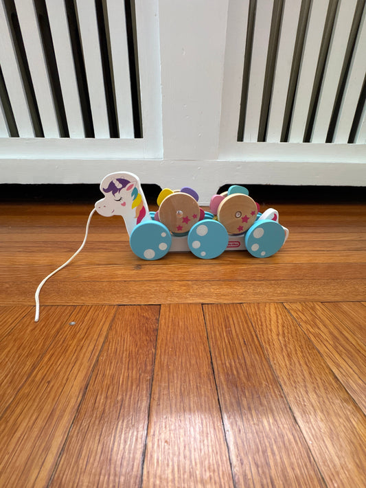 Seller #127 Little Tikes pull along unicorn
