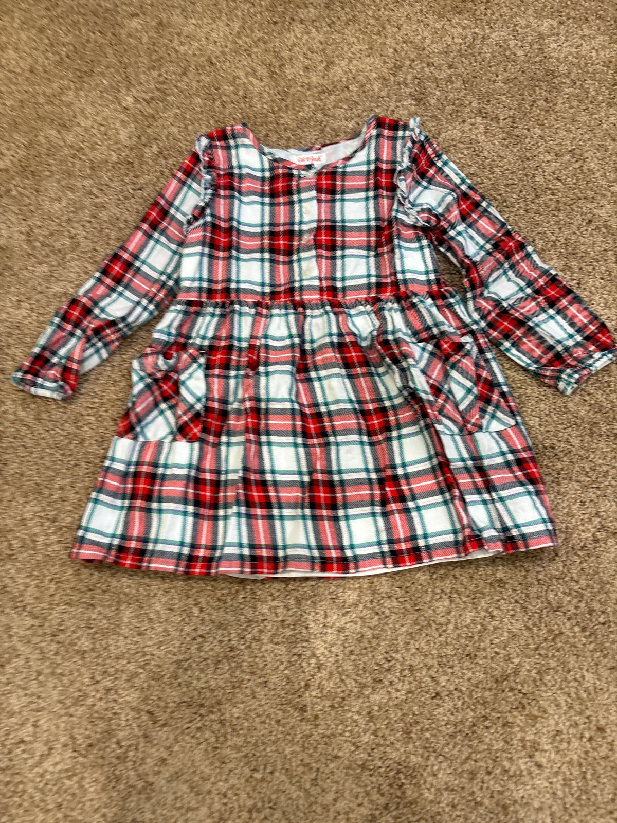 #47, girls 5T Cat and Jack, holiday plaid