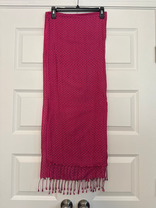 Seller 147 | Women’s Scarf | Hot pink/black detail