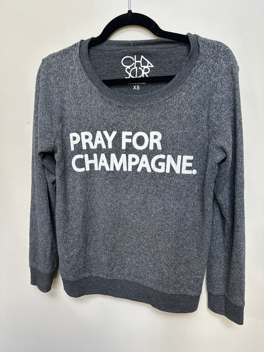 #130 Women’s XS Prayer for Champagne Fleece Long Sleeve