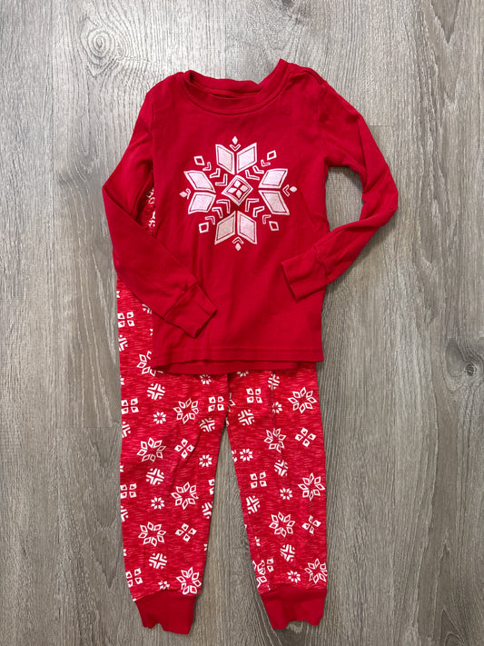 #149 Girls 4T Gymboree snowflake pajamas