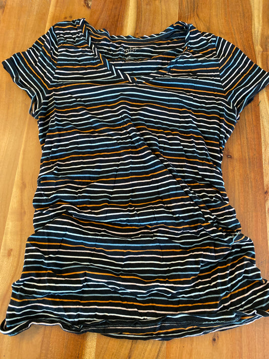#14-striped maternity tshirt (small)