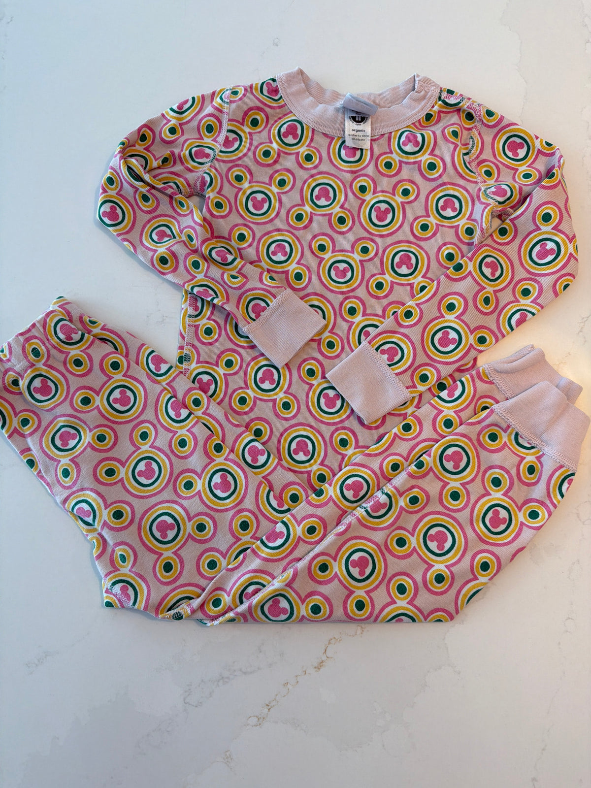 #133 Hanna Andersson Mickey pajamas size 5