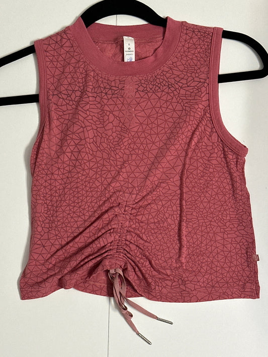 #133 Lululemon Sz O Tank Halter Top Cropped