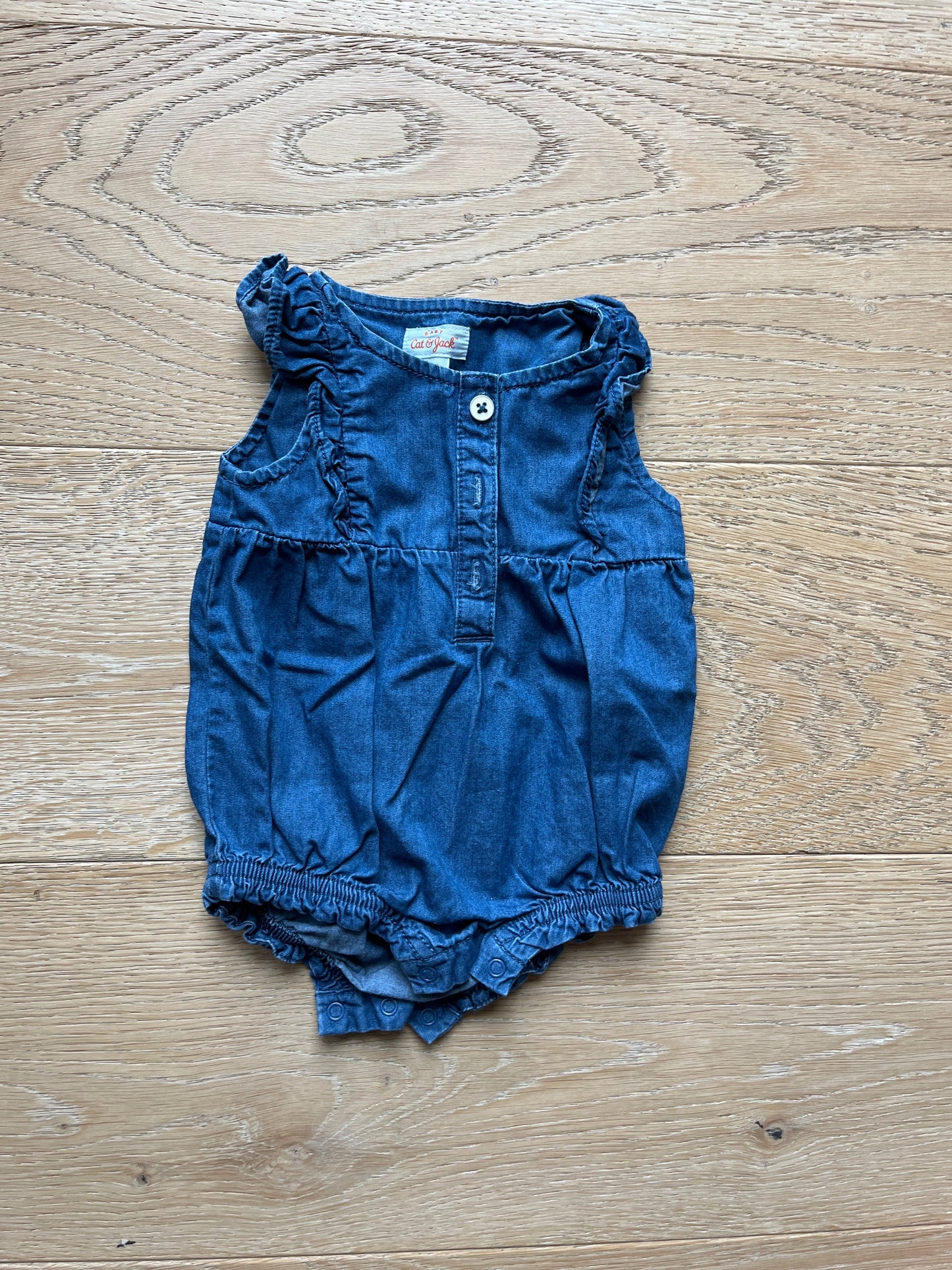 #40 Baby Girl 0-3 months Cat & Jack Girls Jean Bubble