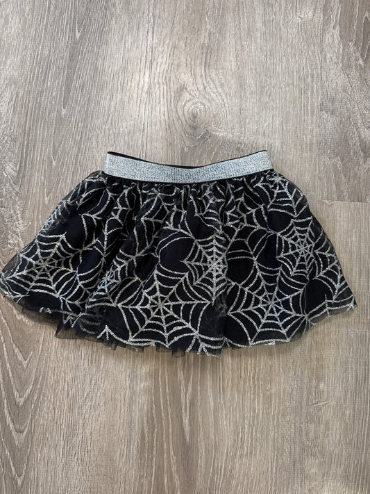 #149 Girls 3T Tulle spider web sparkle skirt