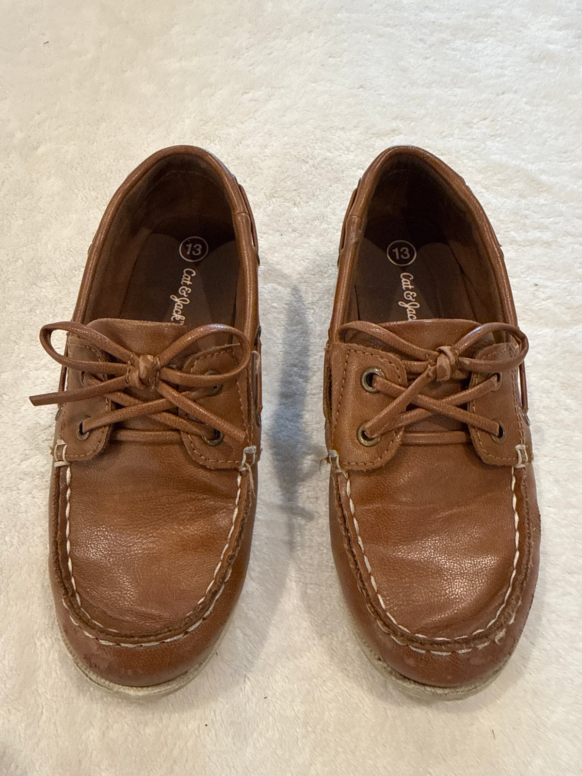 #81 Boys Shoe 13 cat and Jack brown sperry