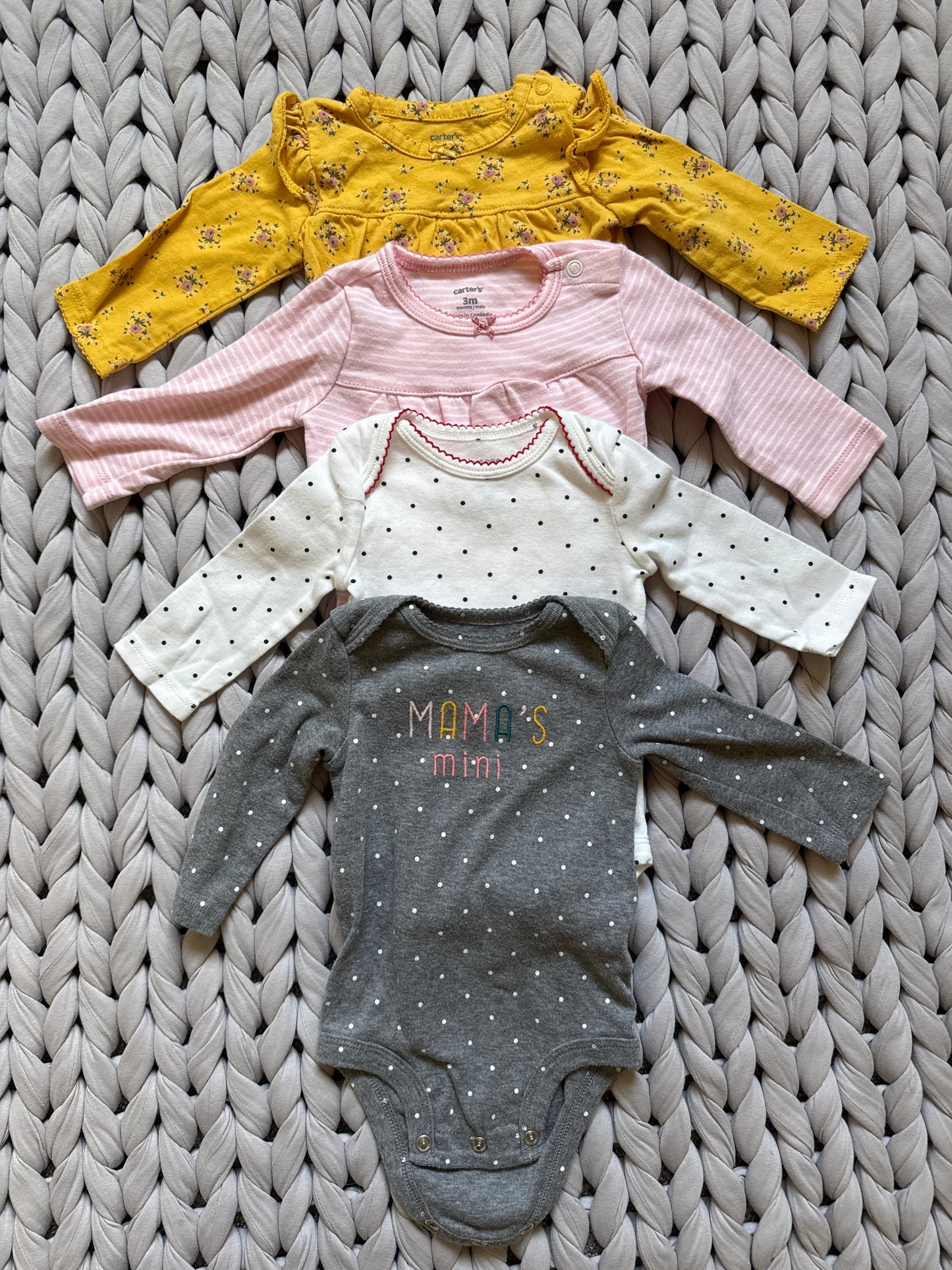 Seller #127 Carter's onesie bundle Girls size 3m