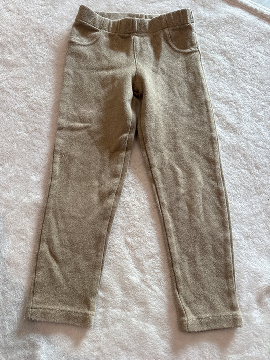 #81 Girls 5 carters gold legging pants