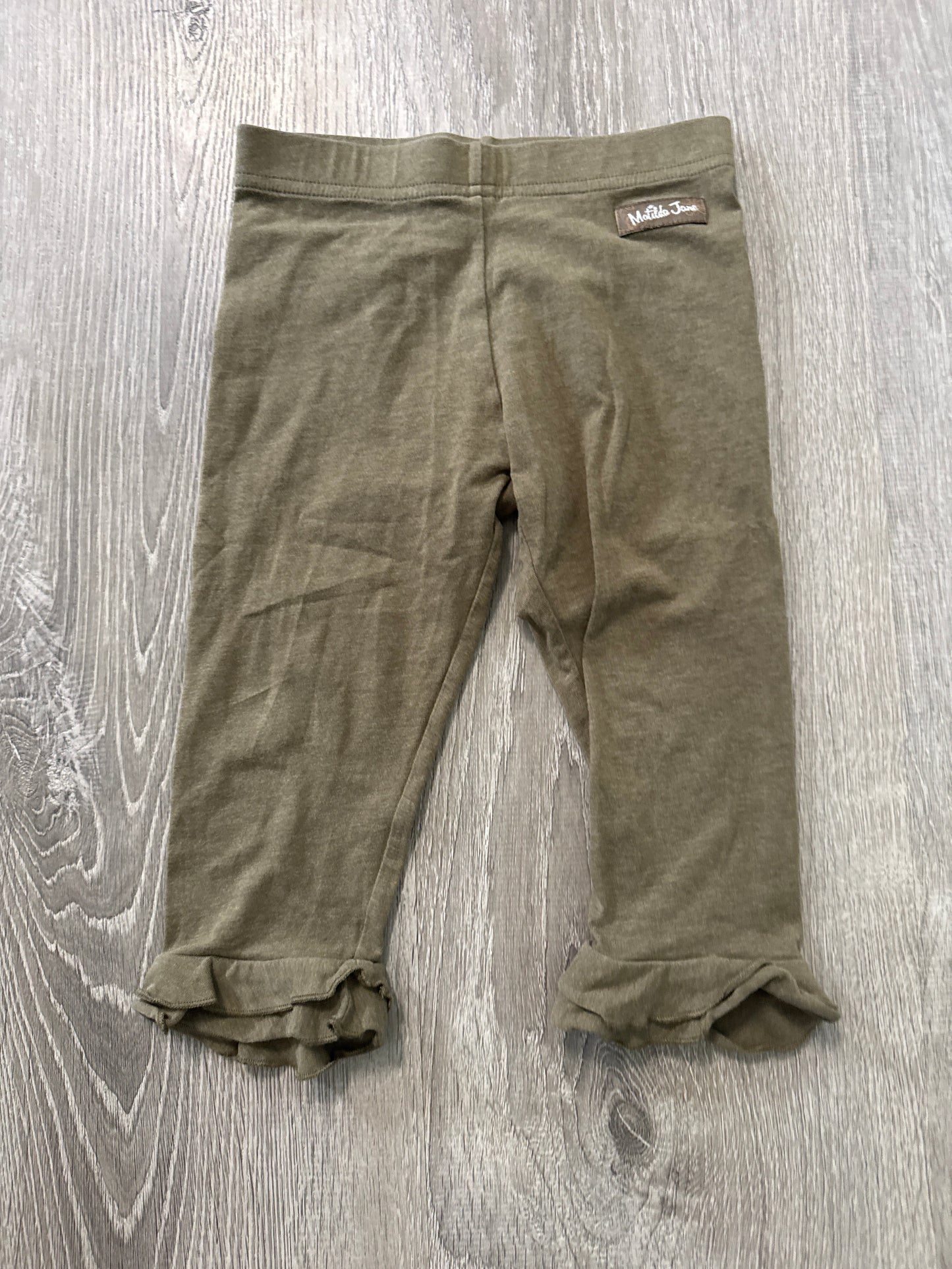 #149 reduced girls Matilda  Jane size 4 olive green Capri leggings