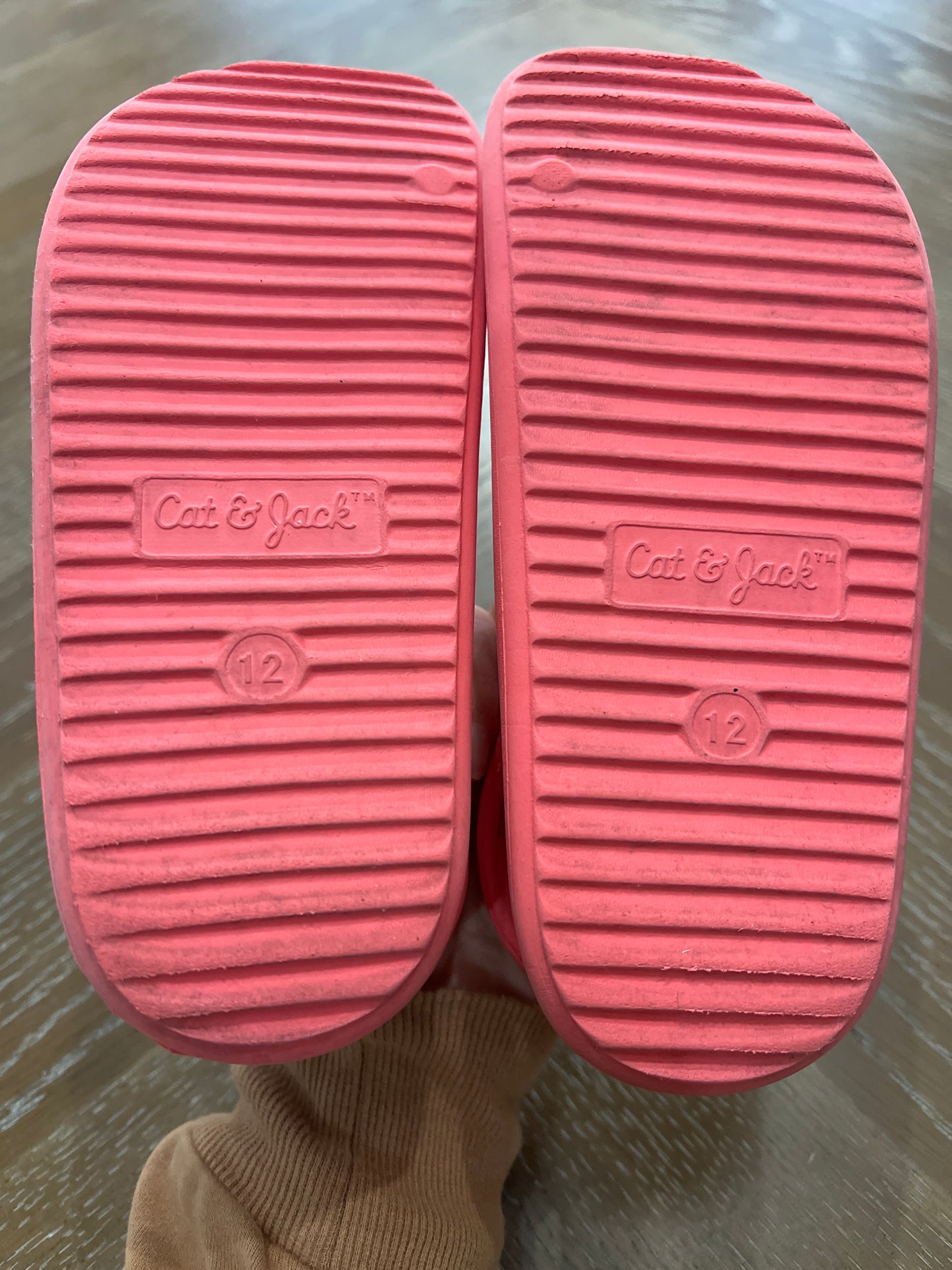 Cat & jack size 12 pink sandals Velcro slingback