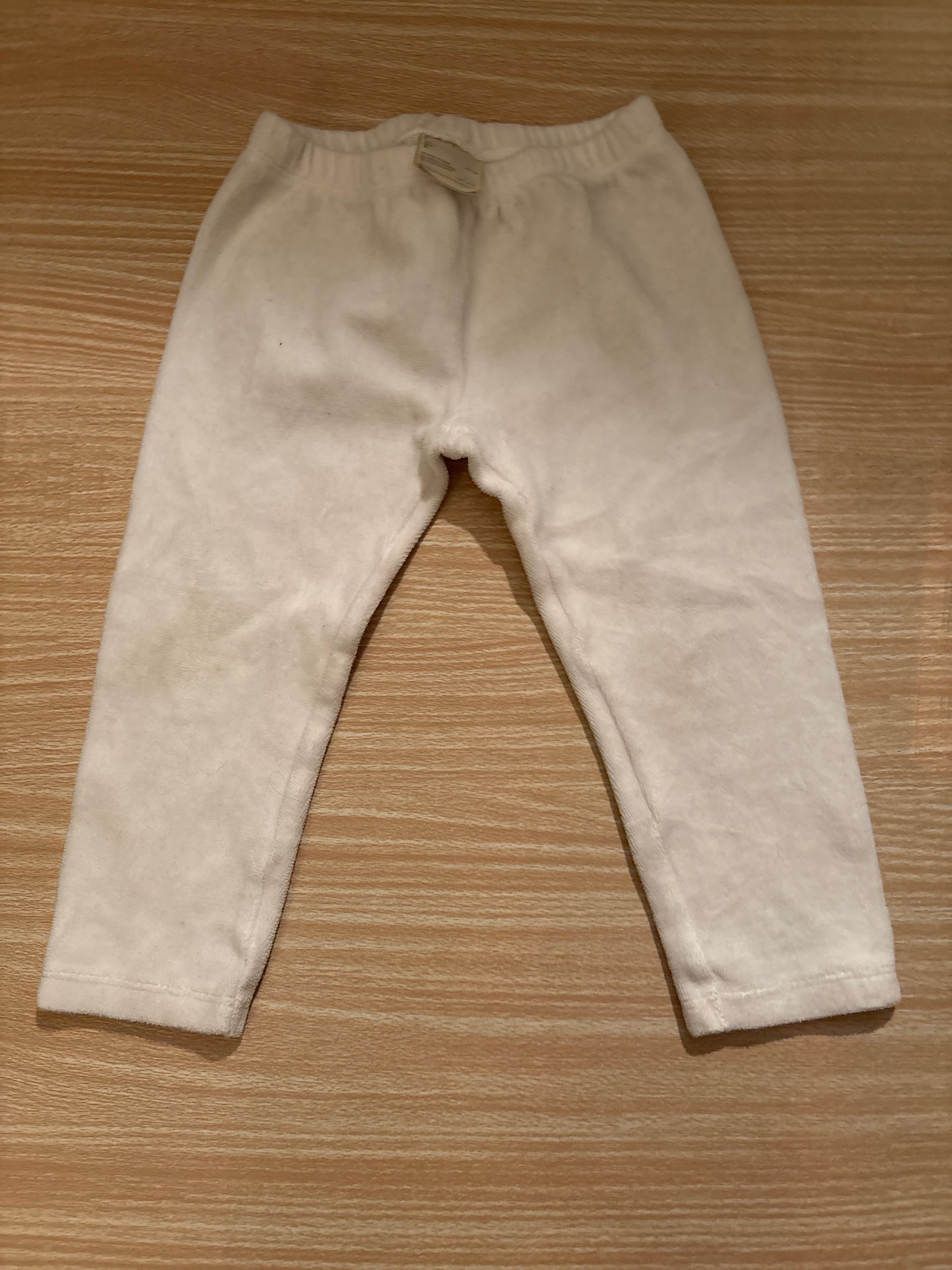 #102 First Impressions 3T Girls Velour Navy and White Outfit