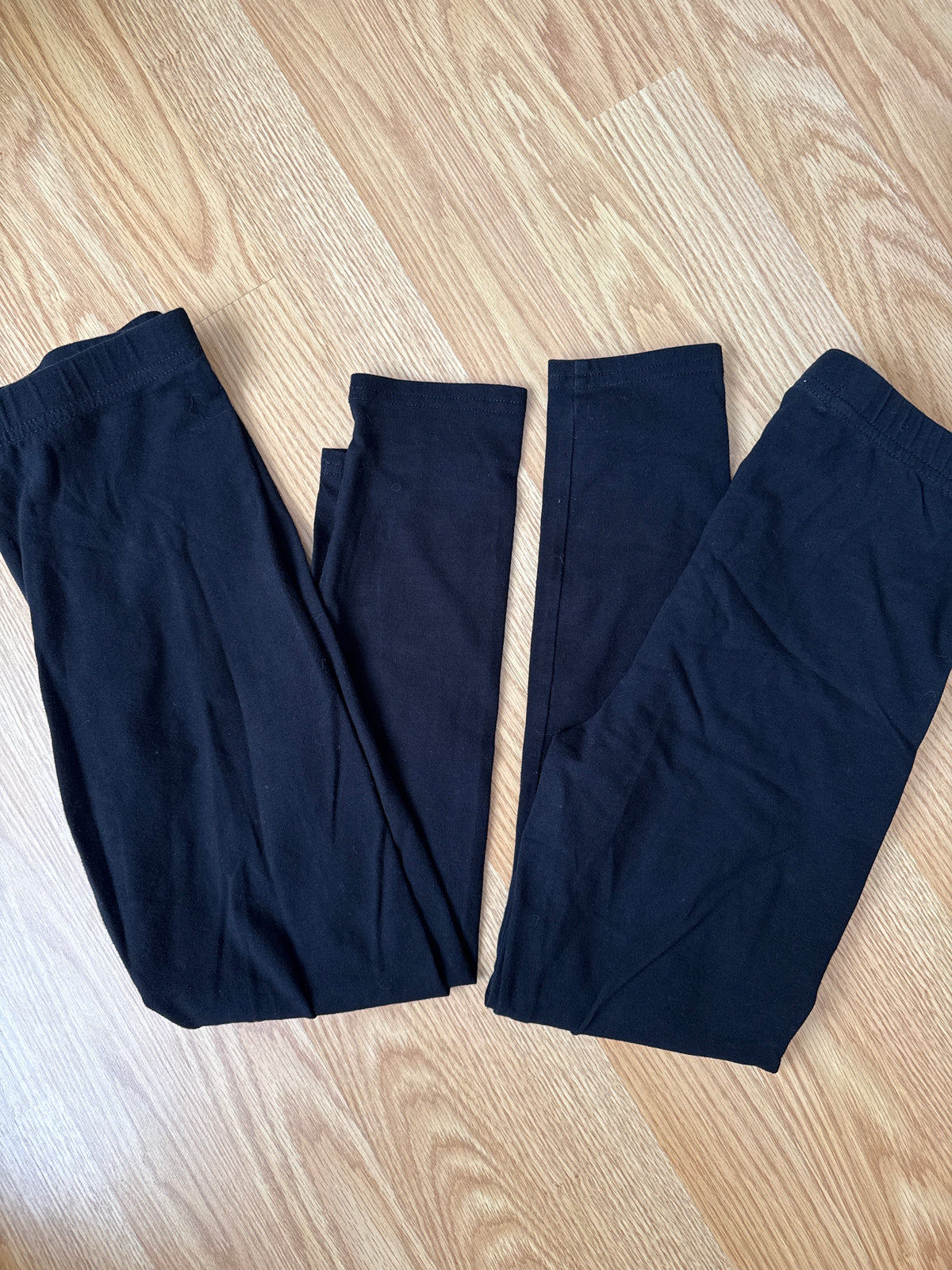 #87 Love Ellie size 7 girls black leggings (2 pair) VGUC