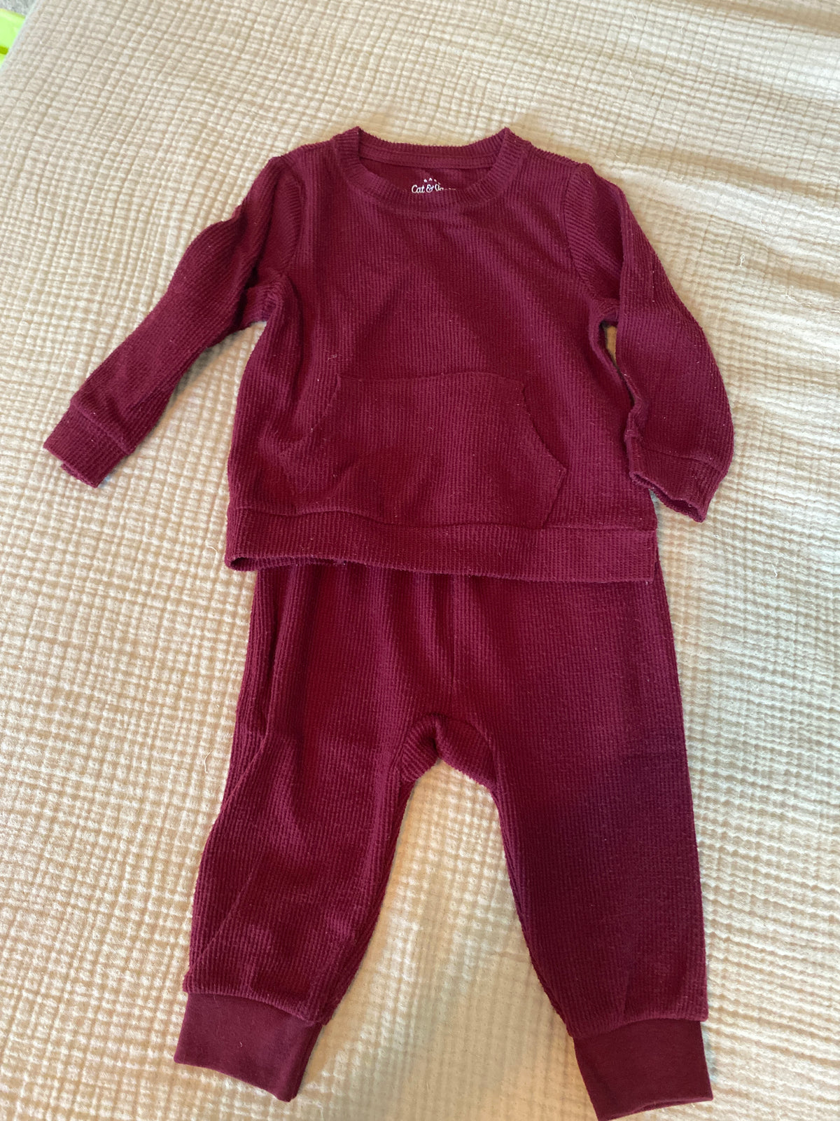 #63-cat and Jack comfy set (12 month)